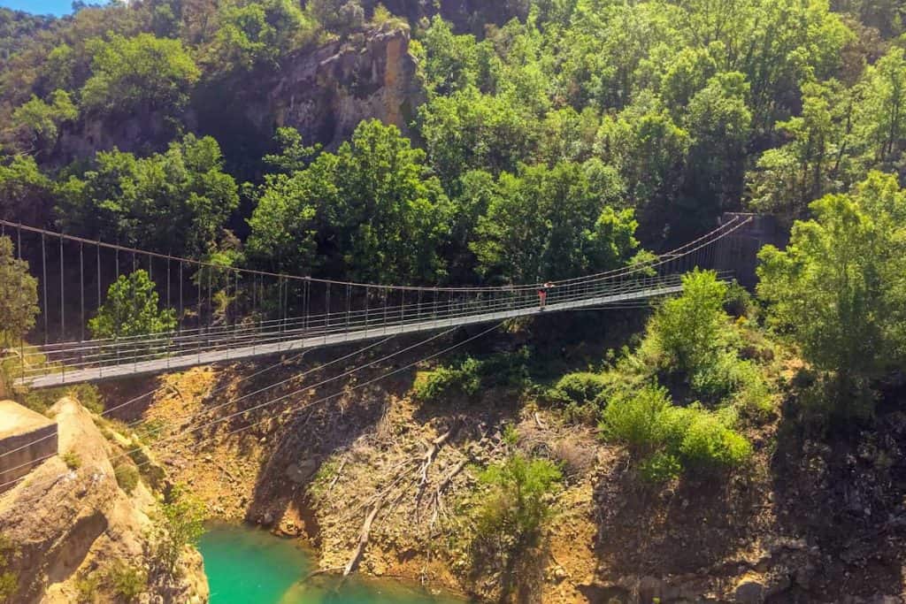Suspension bridge in Montrebei