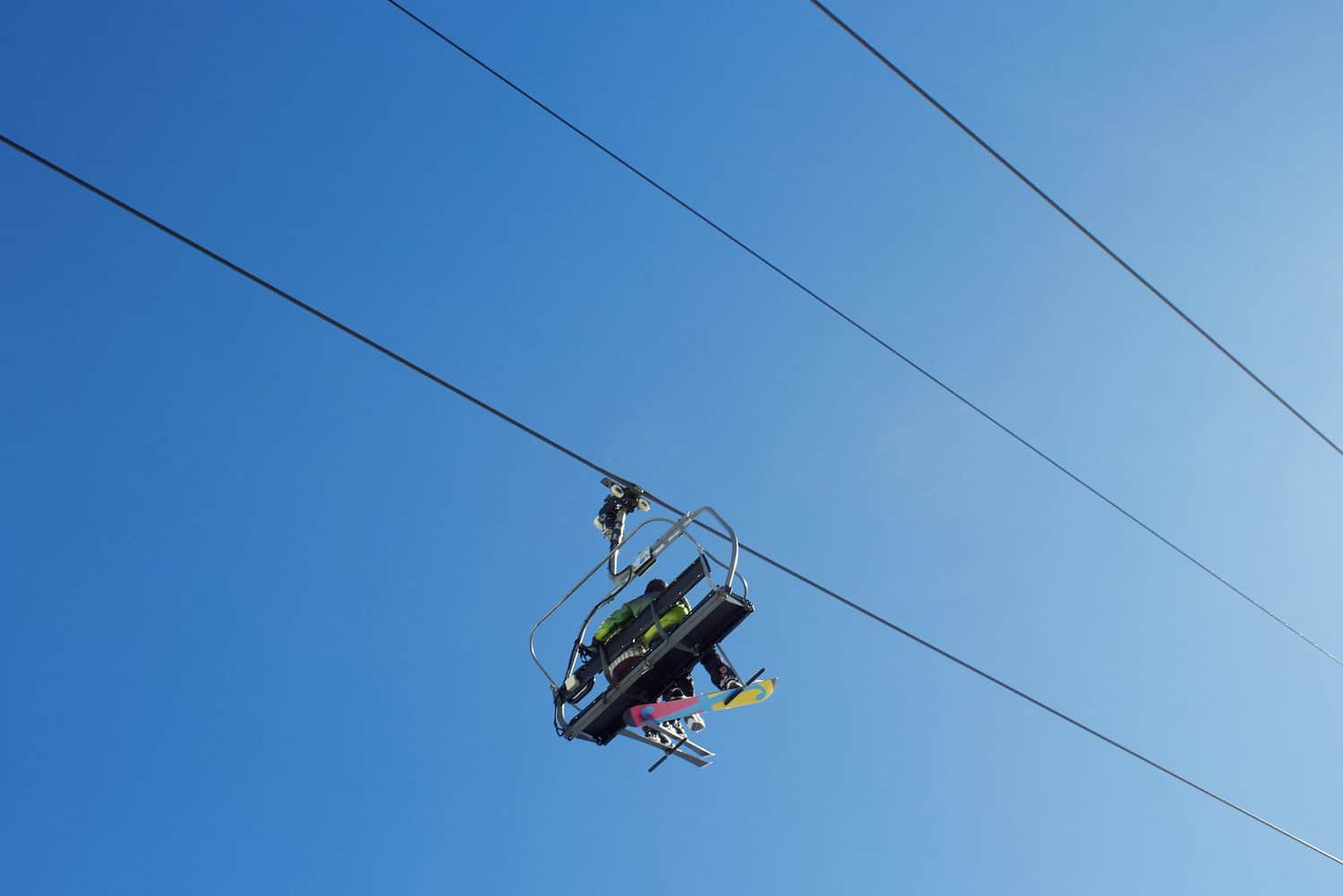 A ski lift in the Pyrenees